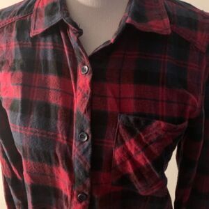 Ci Sono Plaid Collection Women’s Top size M